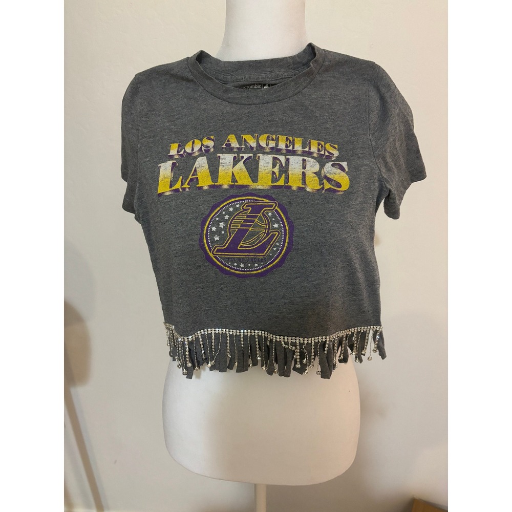 Lakers Sparkle Fringe top little girls